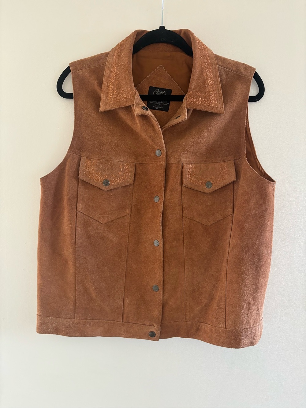 Agapo leather vintage vest